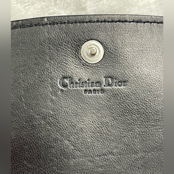 Christian Dior cannage quilted leather long wallet (charm D zipper puller) - Picture 5 of 17